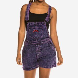GRMY Purple flame shorts overalls - size small